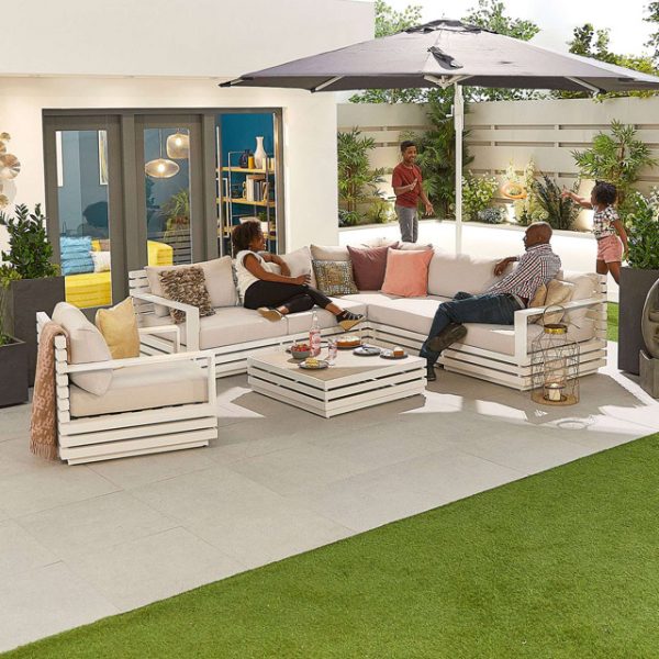 nova-san-marino-aluminium-corner-sofa-with-coffee-table-armchair-white-frame