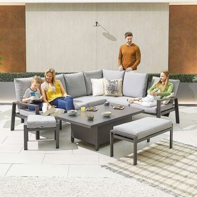 nova-enna-reclining-right-corner-dining-set-with-rising-table-bench-footstool-grey