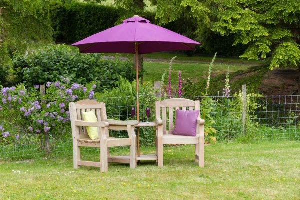 Emily Love Seat with Parasol