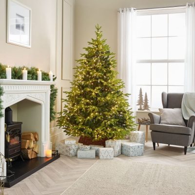 The Winter Workshop - Brewer Spruce Pre-Lit Artificial Christmas Tree