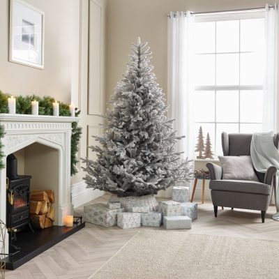 The Winter Workshop - Frosted Grey Calgary Fir Artificial Christmas Tree