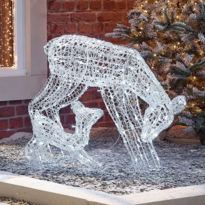 The Winter Workshop - The Roscoe Family - 70cm Spun Acrylic Christmas Reindeer