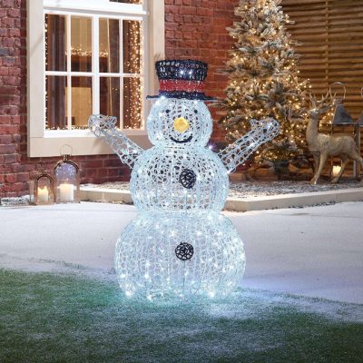 the-winter-workshop-flurry-the-spun-acrylic-christmas-snowman-90cm