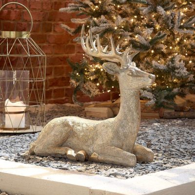 the-winter-workshop-57cm-sitting-reindeer-gold