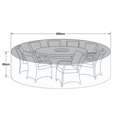 Maze Outdoor Cover for 8 Seat Round Dining Set