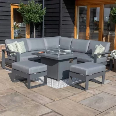 Maze - Amalfi Small Corner Group With Fire Pit Table